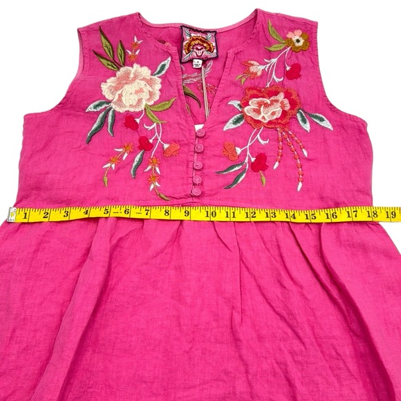 Johnny Was Joya Linen Tank Dress Size Small - Picture 15 of 16